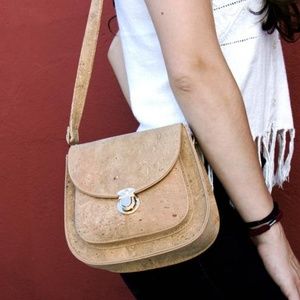 Natural cork lady cross bag